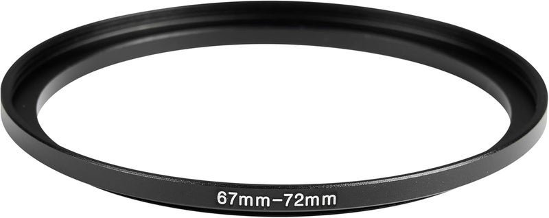 JOYTOLIN 67-72mm Metal Step-Up/Down Ring Adapter Compatible with Mirrorless Cameras DSLR Lens, UV CPL ND Filter Thread Converter, Black - Image 2